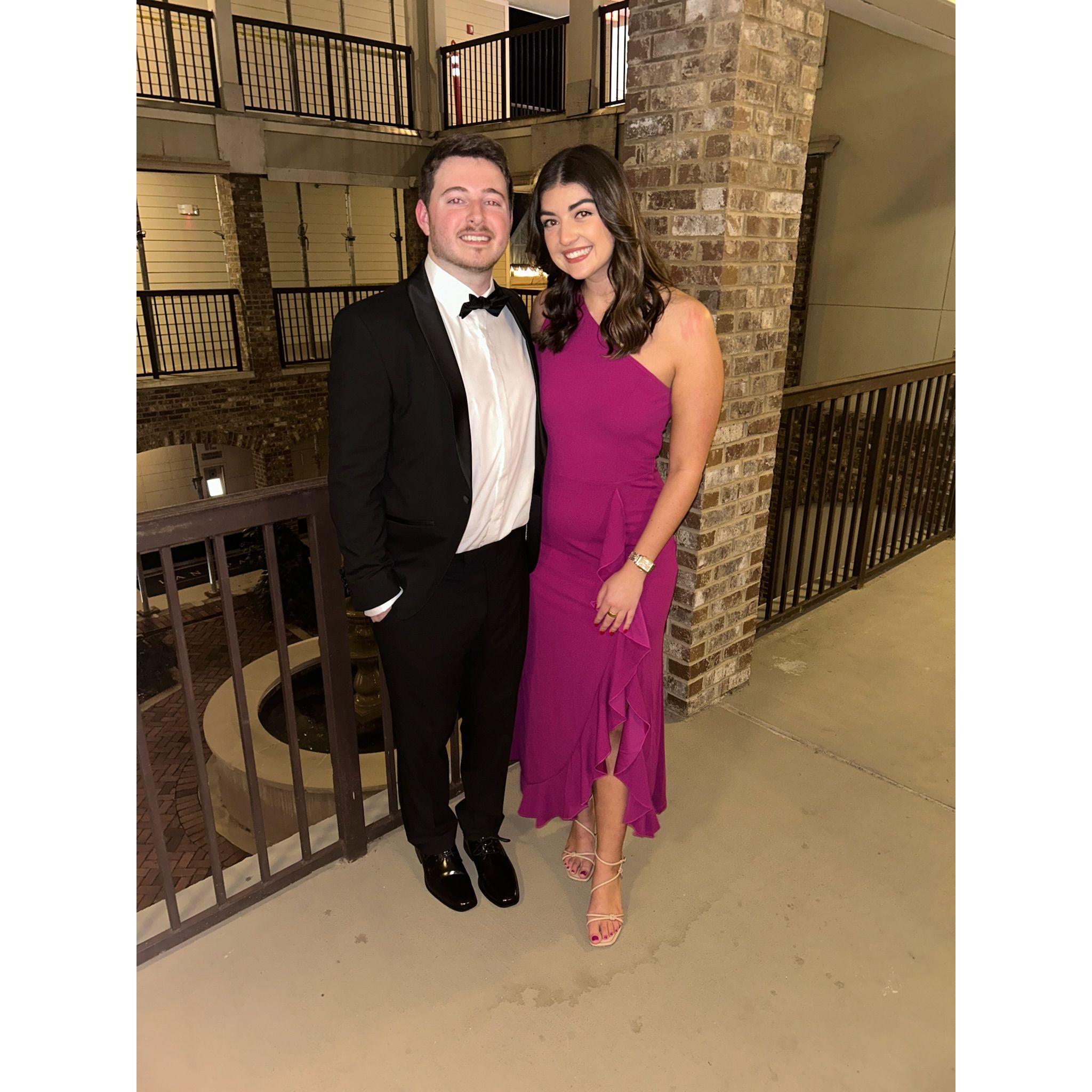 Our first official picture together on Nolan's birthday where we got to celebrate at the Phoenix Charity Ball!