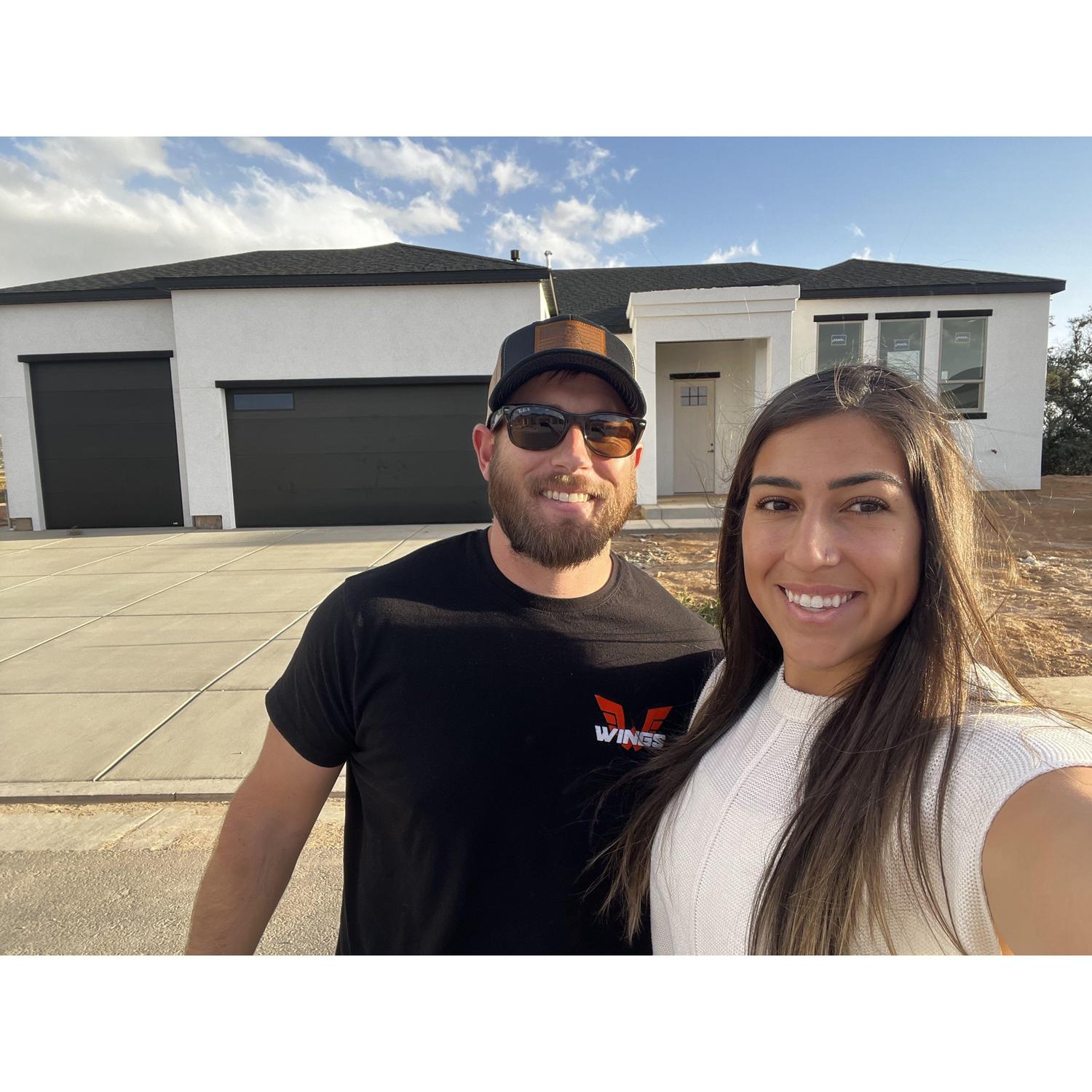 Our home built!