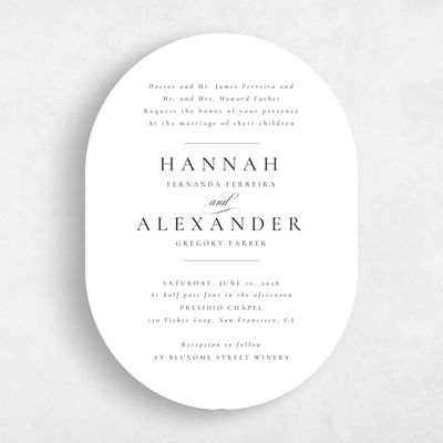 Multi-Colored Wedding Invitation - Sloan Portrait