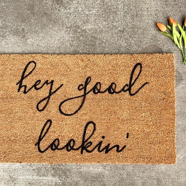 Hey Good Lookin' Doormat - Hello Rug - Doormats - Rug - Cute Doormat - Welcome Doormat - Outdoor Doormat