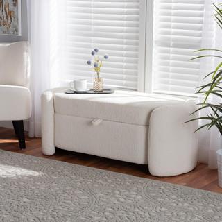 Oakes Boucle Upholstered Storage Bench