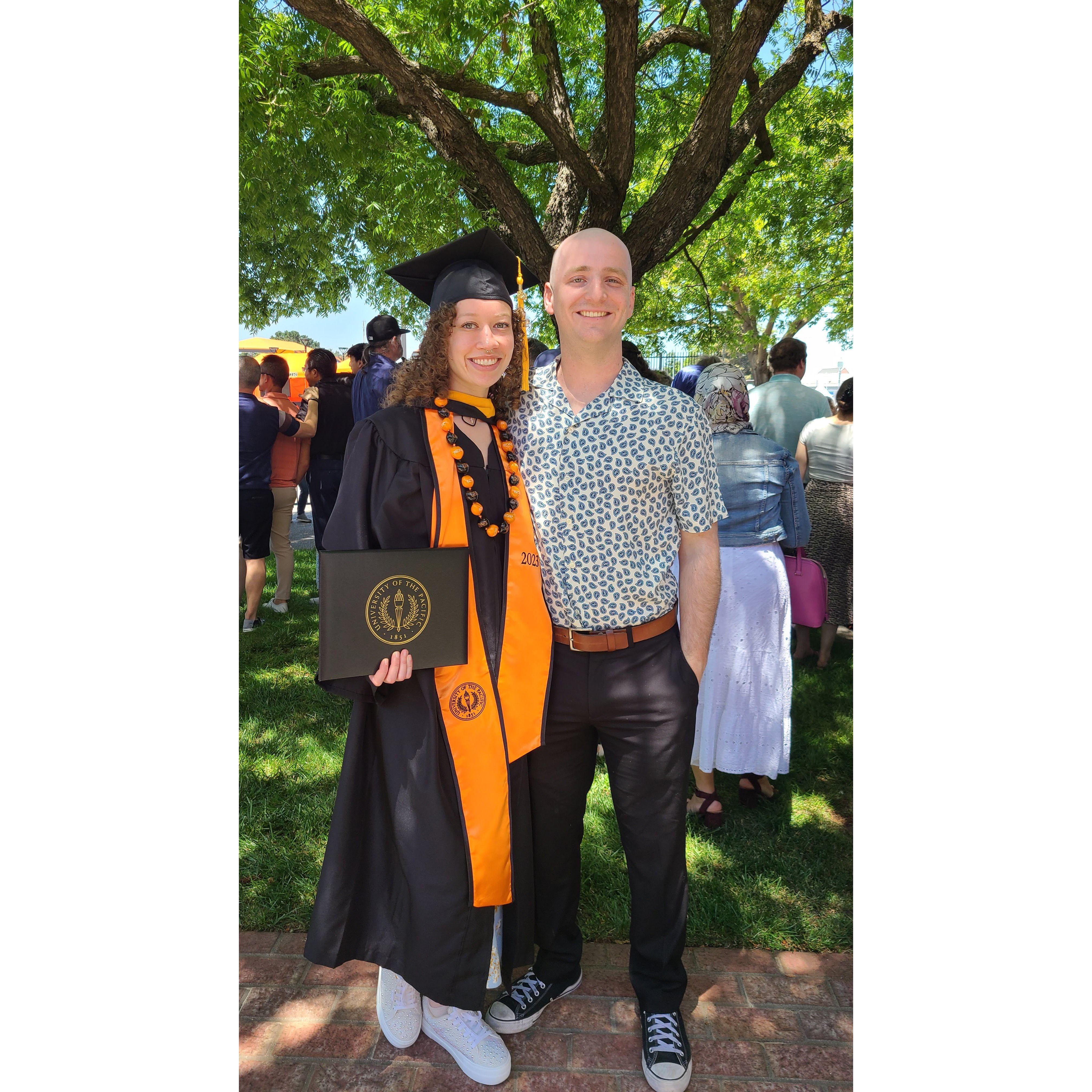 2023! Celebrating Ciera's graduation. Bailey would also graduate later on the same year in the Fall.