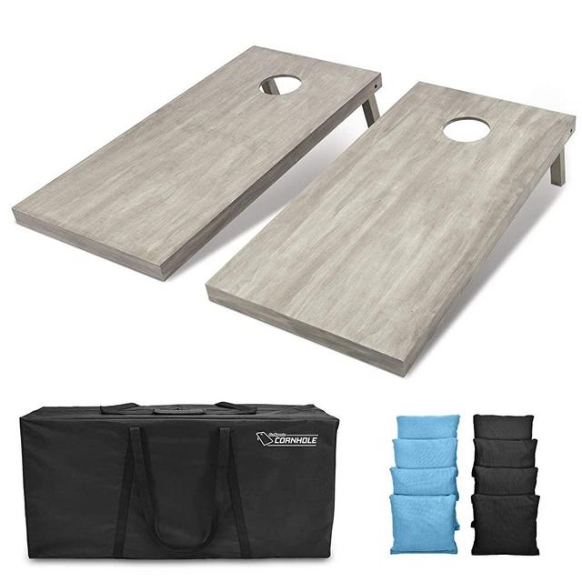 GoSports 4'x2' Regulation Size Wooden Cornhole Boards Set - Includes Carrying Case and Over 100 Optional Bean Bag Colors