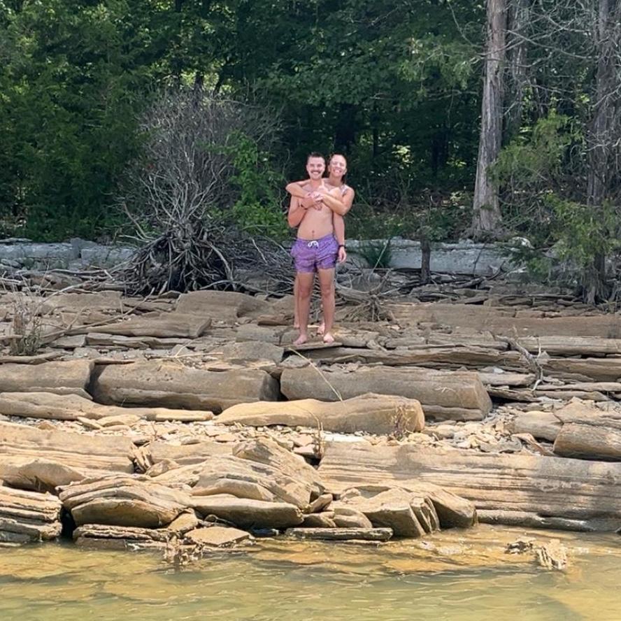 Another lake trip with friends. We stand on “Pilot Island”. Norris Lake, TN  August 2025.