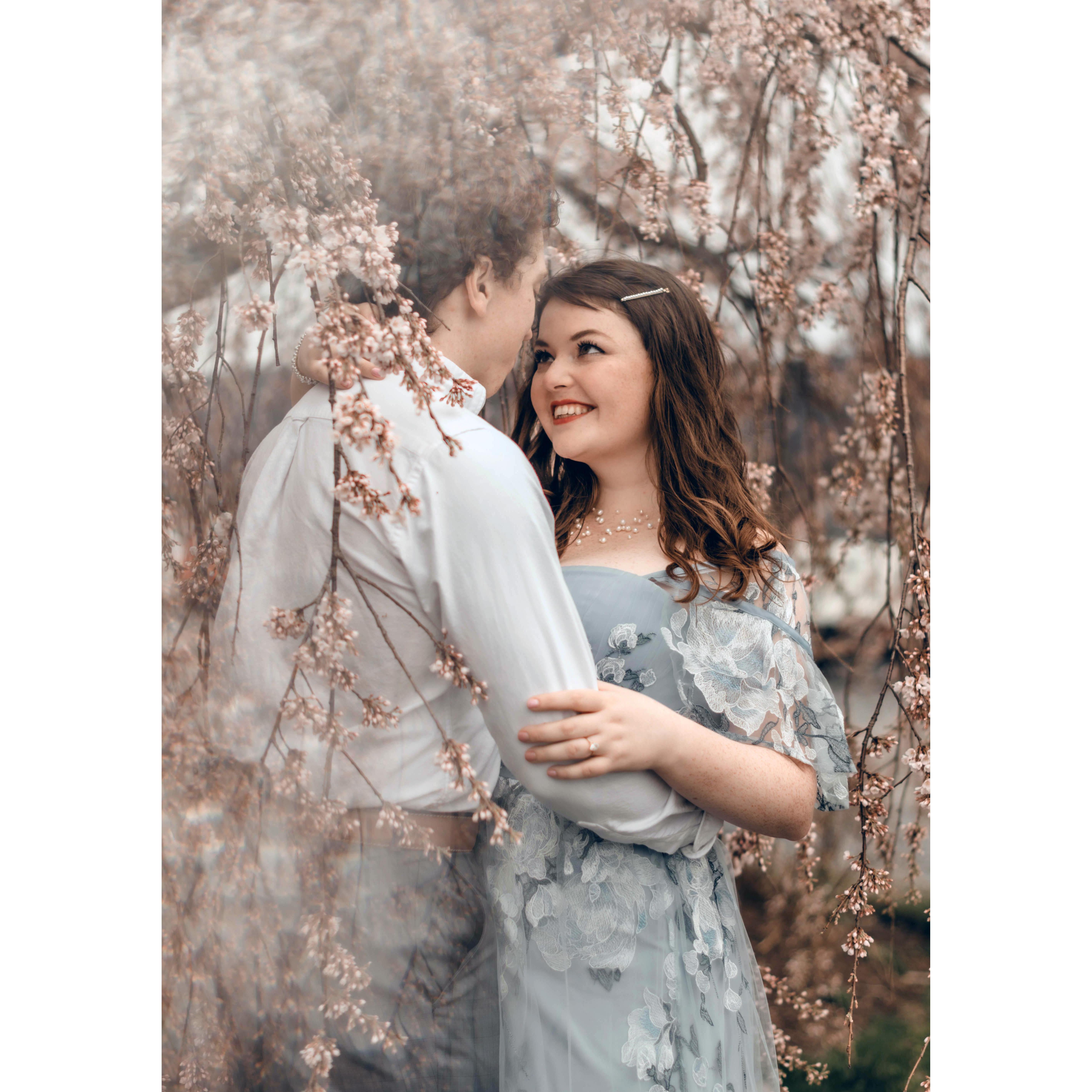 Our engagement shoot at an apple orchard in Virginia!