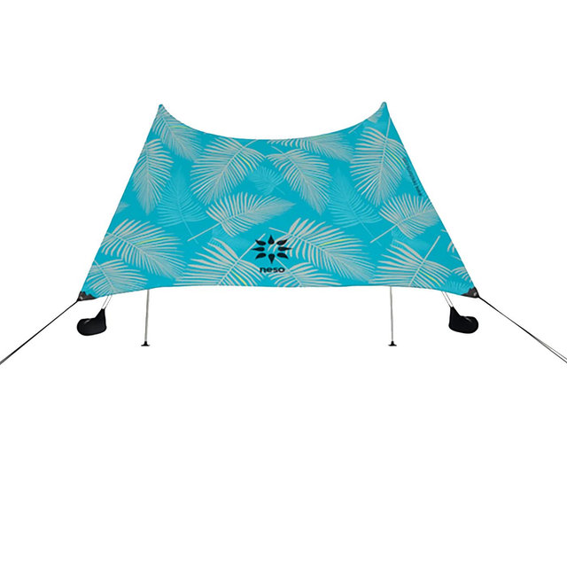 NESO Grande - Beach Tent - Aqua Fronds