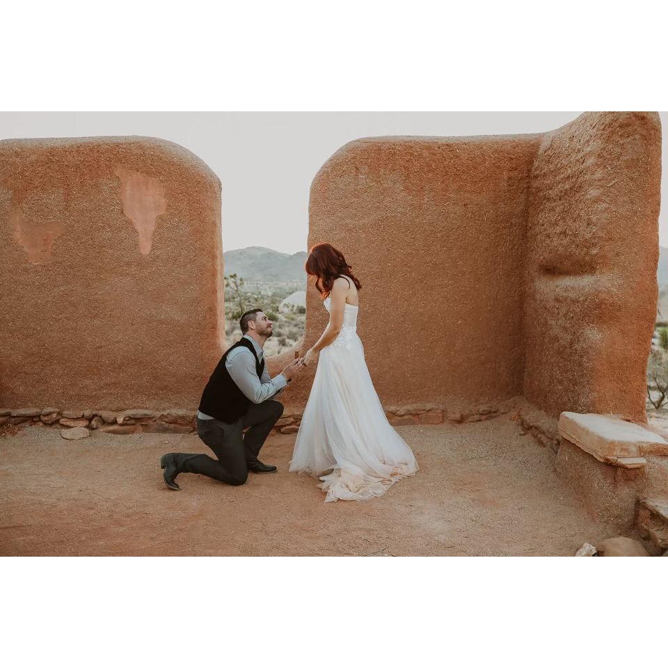 The PROPOSAL! 11/13/2021 in Joshua Tree