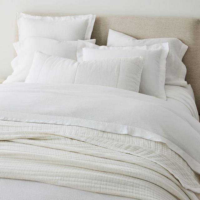 Organic Double Cloth Blanket, King, White