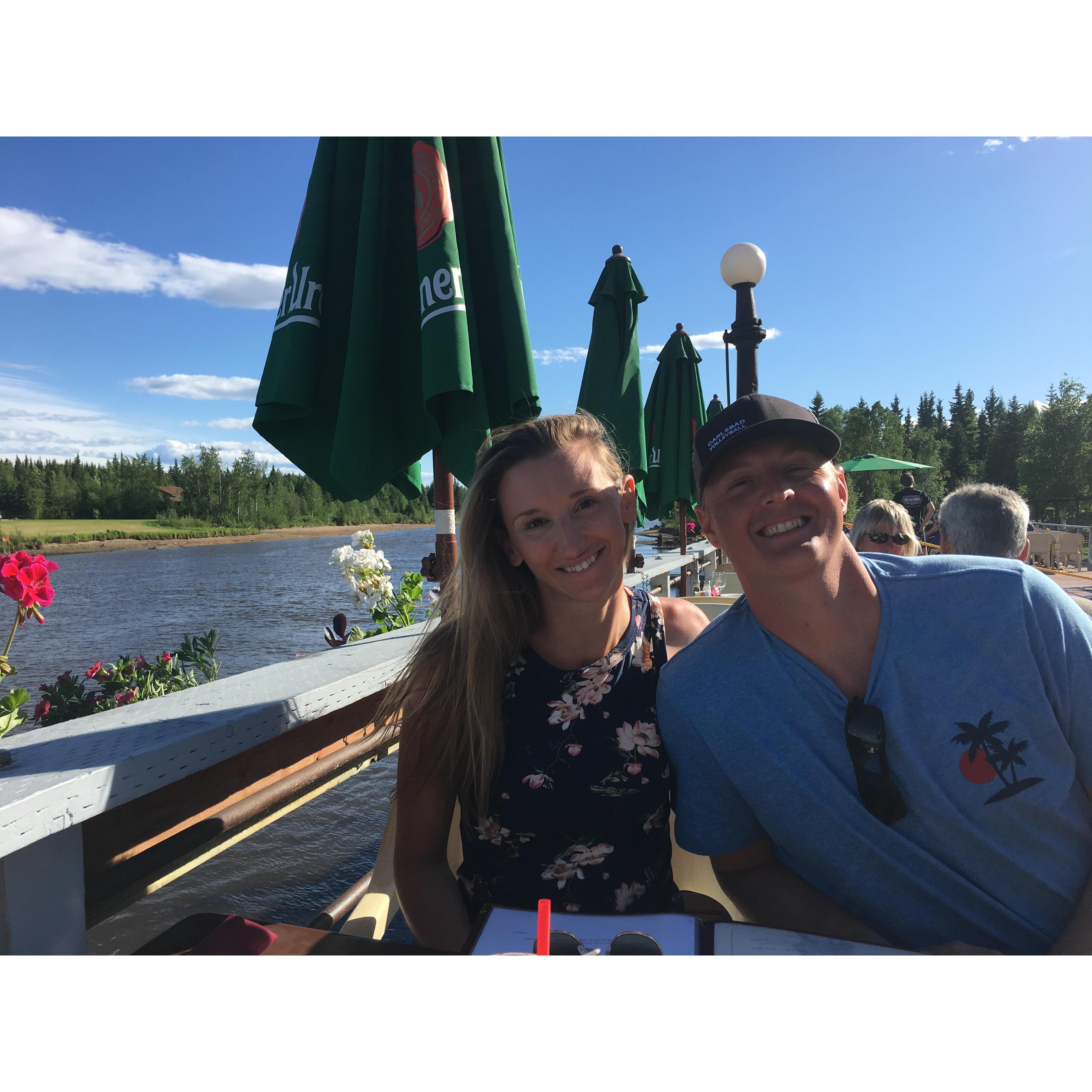 Pump House - Around 1 year after we had our first date here!