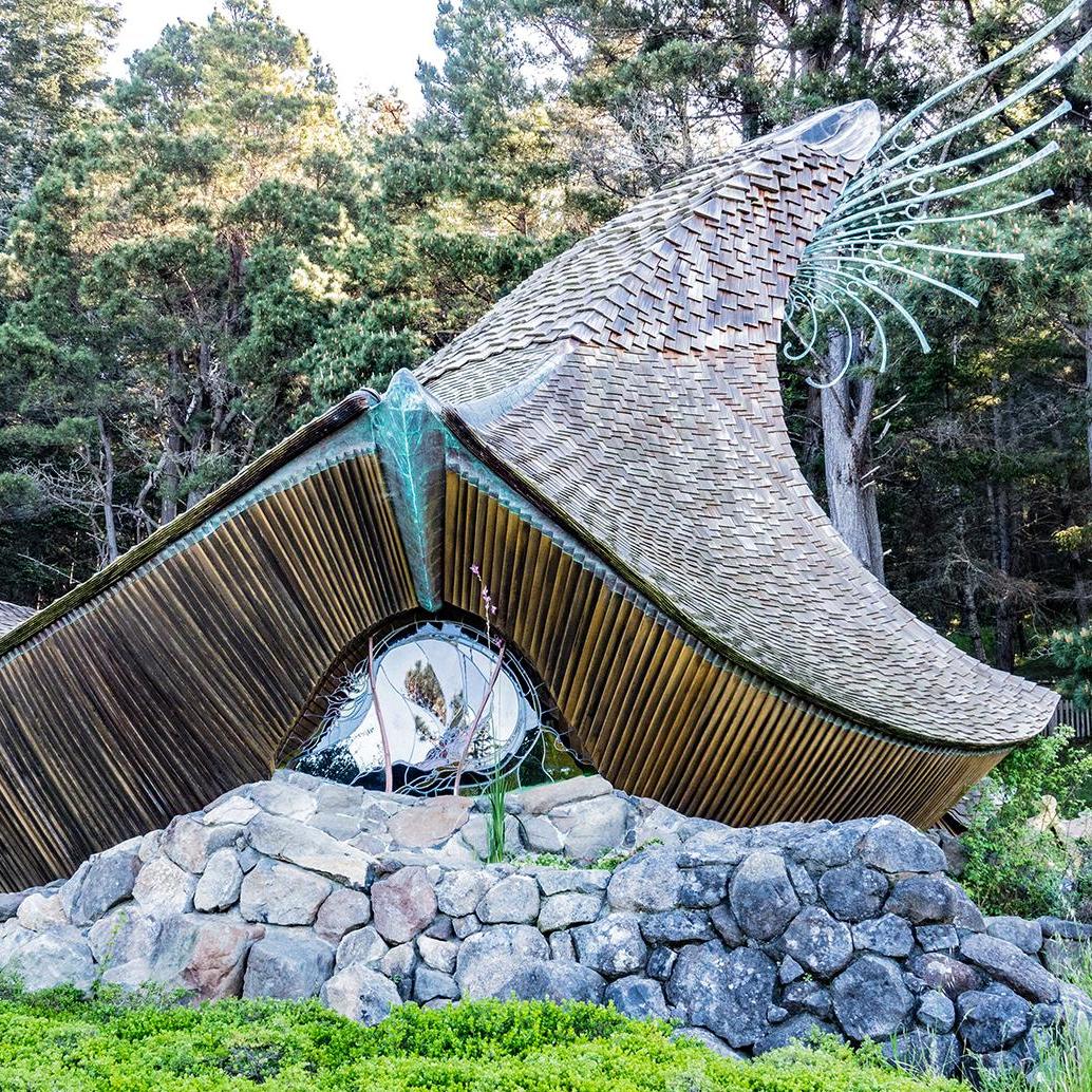 We got married in a beautiful barnicle. This cropped photo does not do the Sea Ranch Chapel justice.