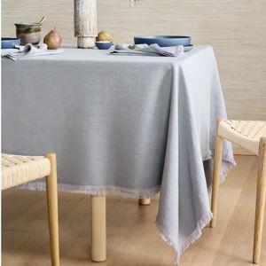 European Linen Fringe Tablecloth