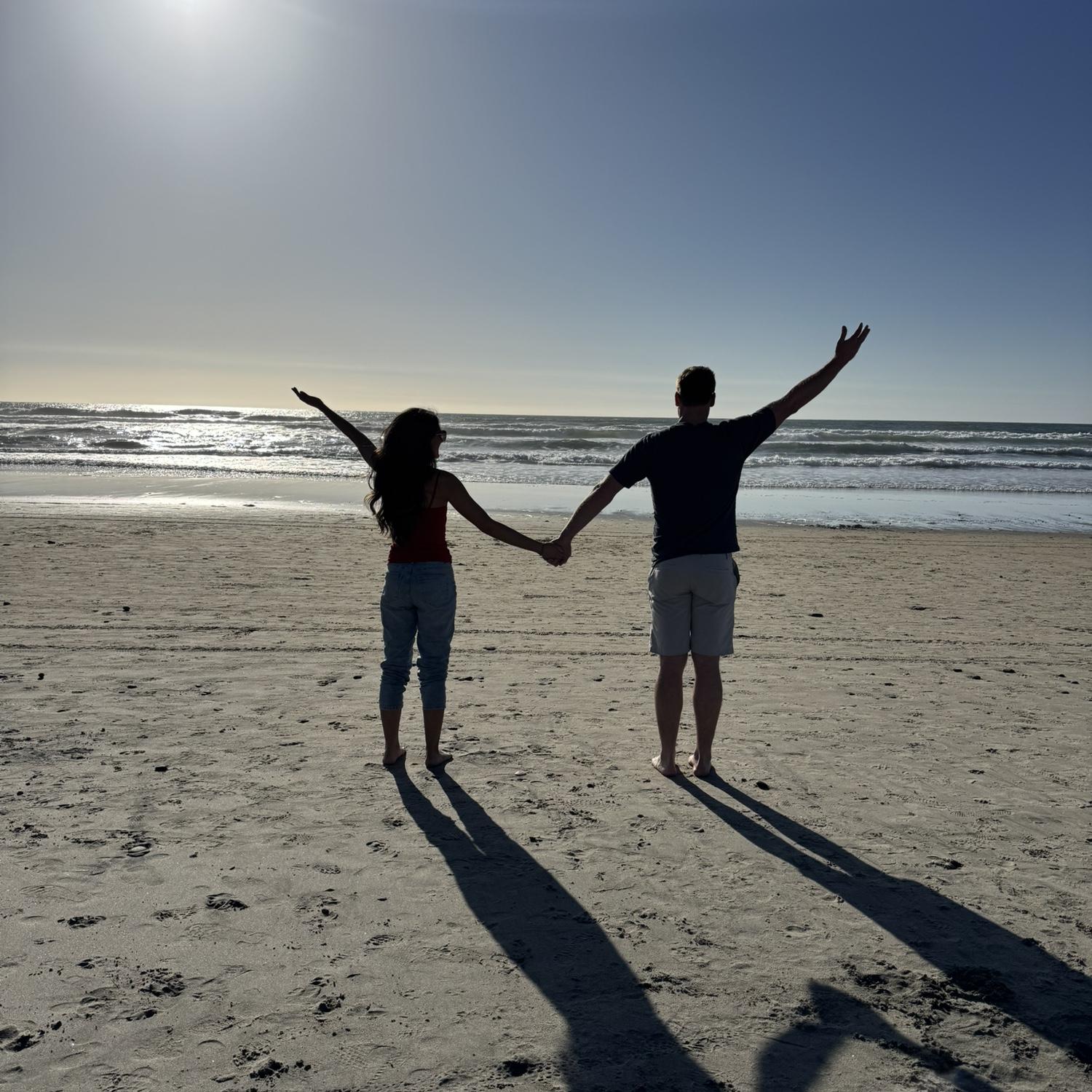 March 2025:
In San Diego at the beach - Lindsey's favorite spot.