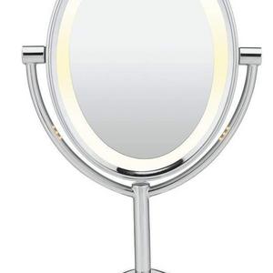 Conair Double-Sided Lighted Makeup Mirror - Lighted Vanity Mirror; 1x/7x magnification; Polished Chrome Finish