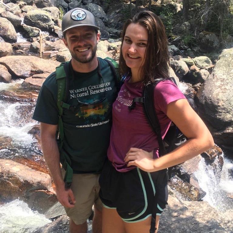 First hike together to Cascade Falls in RMNP.