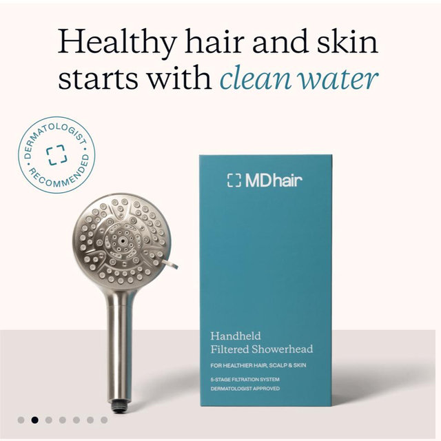 Filtered Showerhead for Healthier Hair and Skin by MDhair