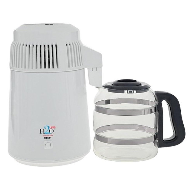 H2o Labs Best-in-Class Countertop Water Distiller - Distilled Water Maker with 1 Gallon Easy-Lift Glass Carafe - Porcelain Nozzle Insert & Optimal Heating Element for Pure Distilled Water - Model 300