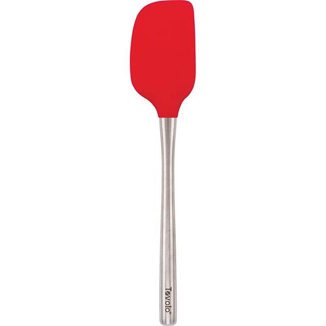 Tovolo Flex-Core Stainless Steel Handled Spatula, Removable Head, Heat Resistant, Candy Apple Red