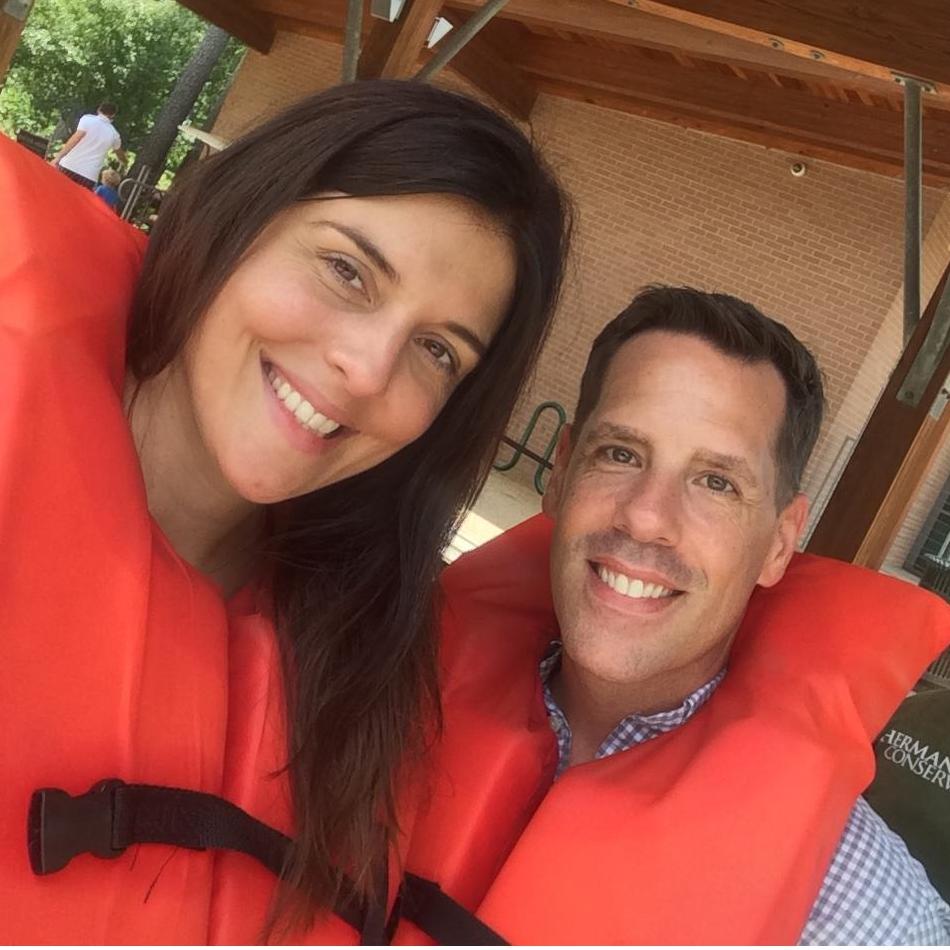 Riding the paddle boats at Herman Park in Houston.