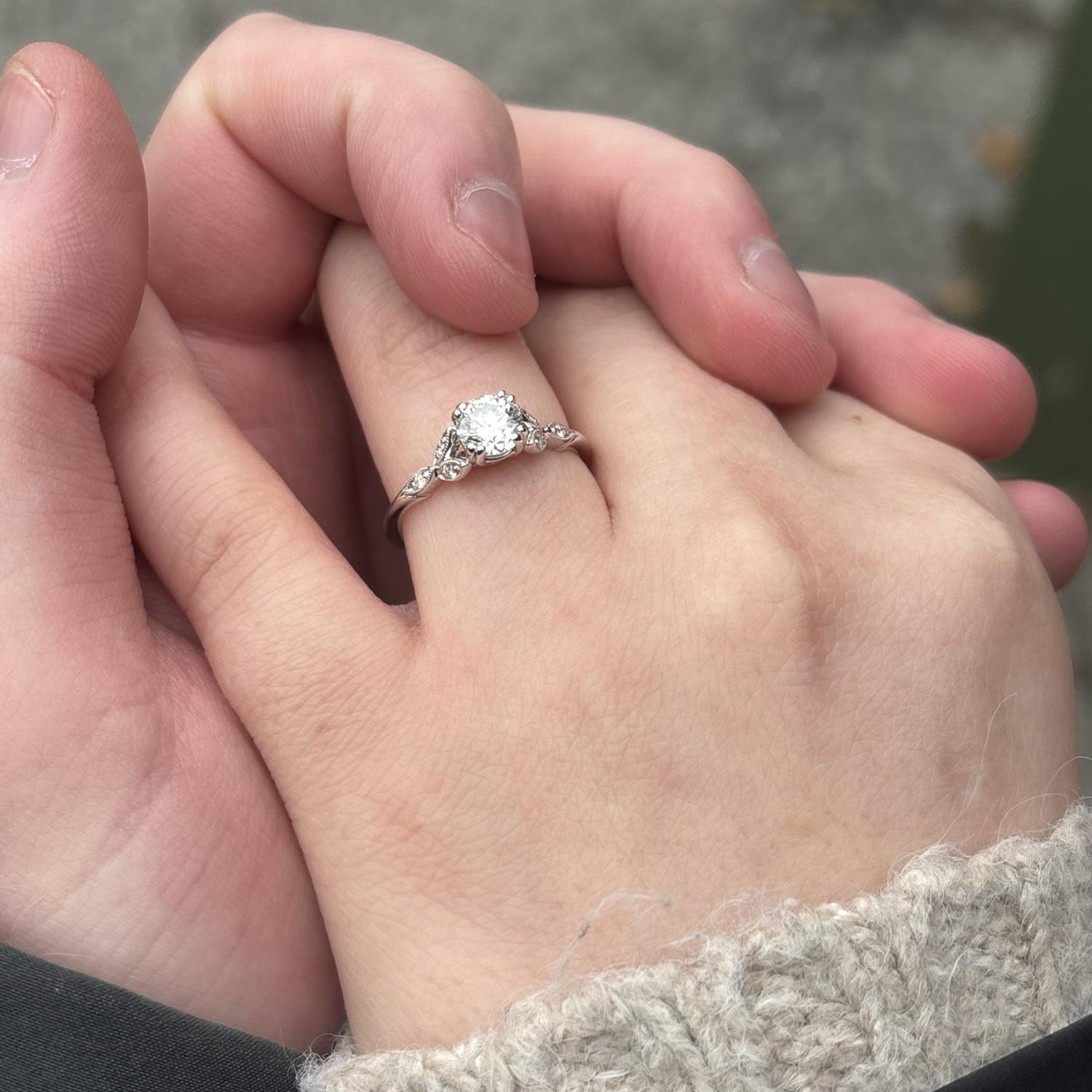 Beautiful picture after his proposal!
