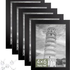 3 x Black Picture Frames (5" x 7" without mat)