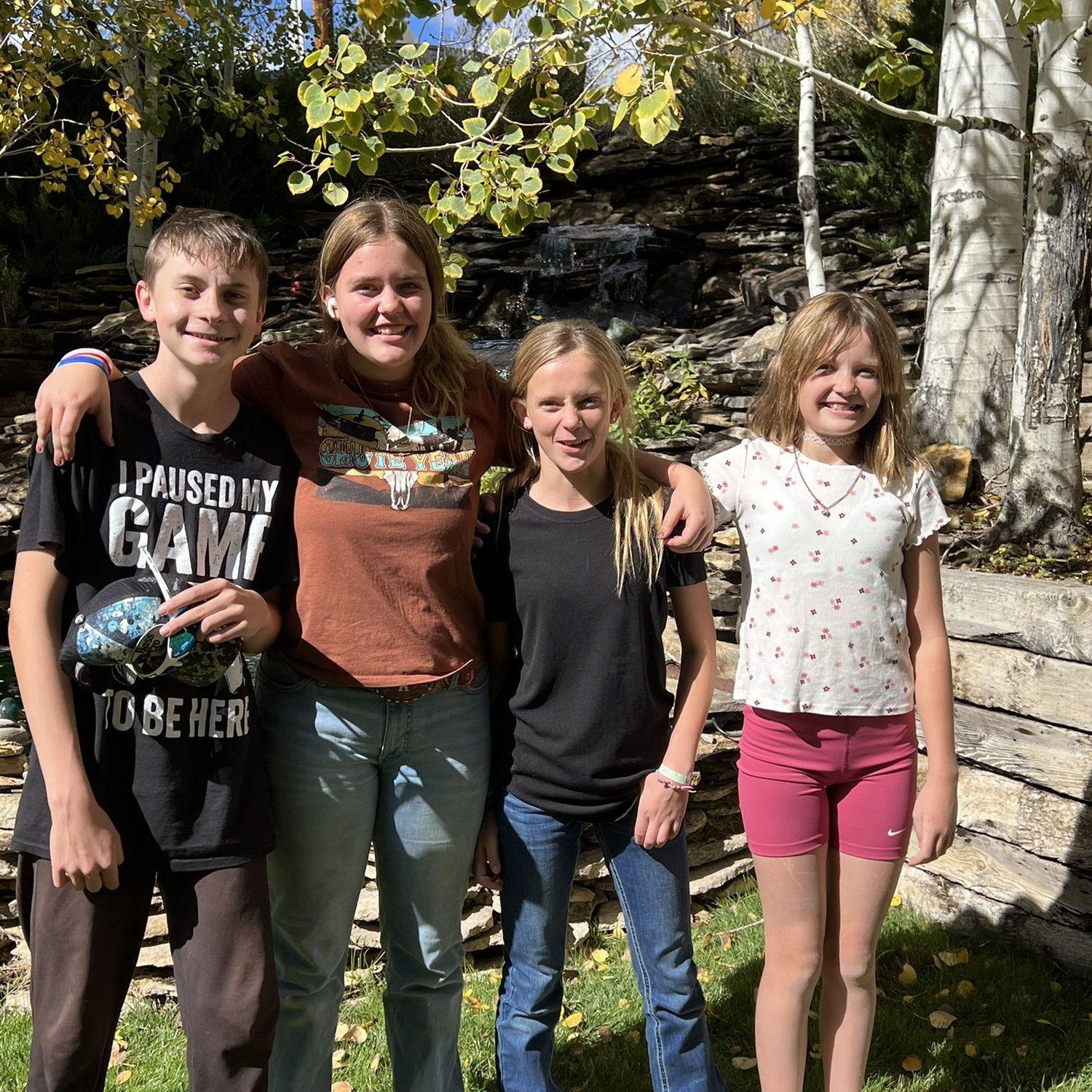 Tyler, Kinsley, Elise & Railla. Our world!