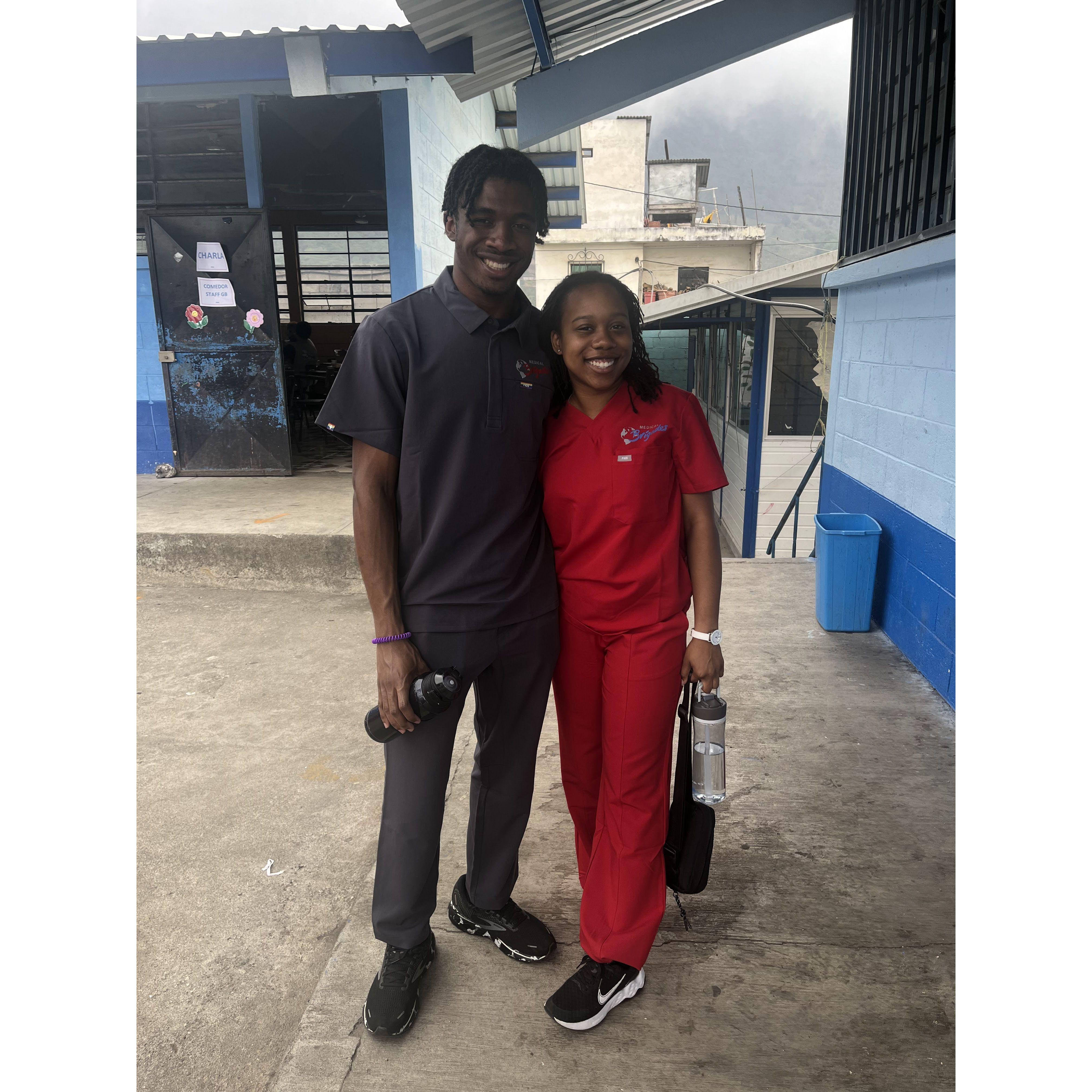 When we went on a medical service trip to Guatemala together!