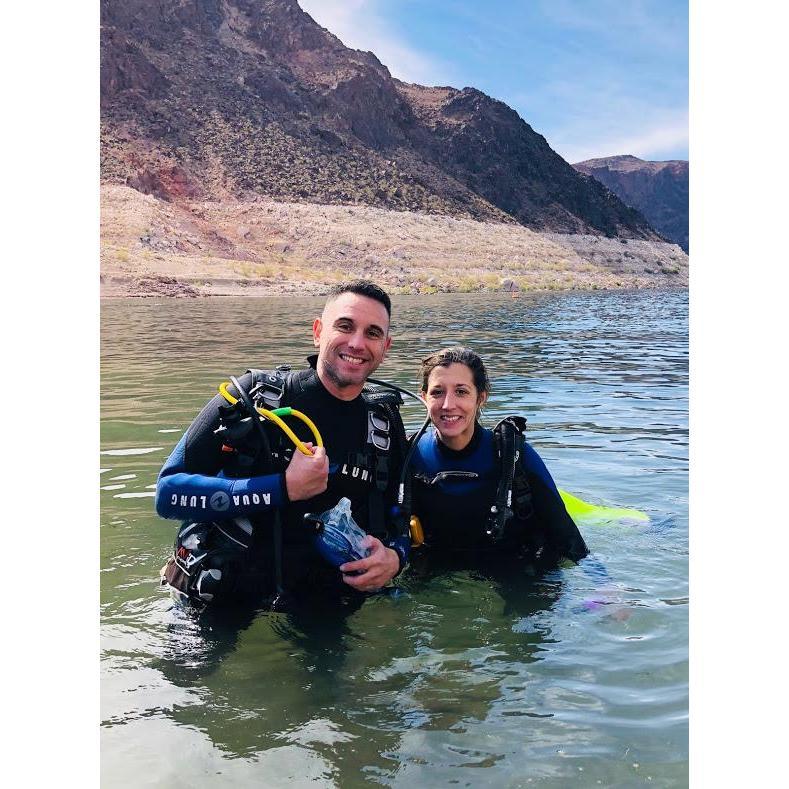 We got scuba certified at Lake Mead