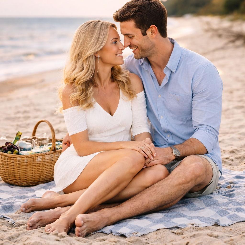 Thomas and Victoria at Two Mile Beach, in East Hampton, one of their favorite summer spots!