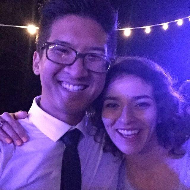 Dancing the night away at Emily and Joe's wedding!