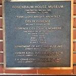 Frank Lloyd Wright - Rosenbaum House Museum