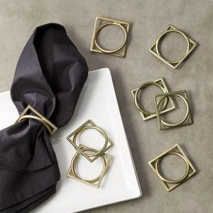 cb2 Puzzle Napkin Rings Set of 8