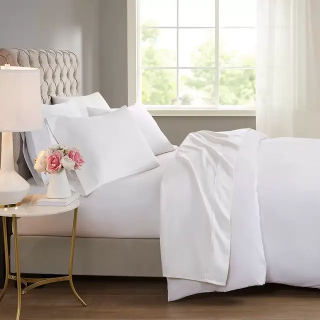 Beautyrest® 600-Thread-Count Cooling Cotton Rich California King Sheet Set in White