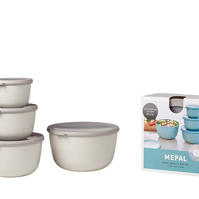 Mepal set Cirqula 4 pcs (500+1000+2000+3000 ml) - Nordic white