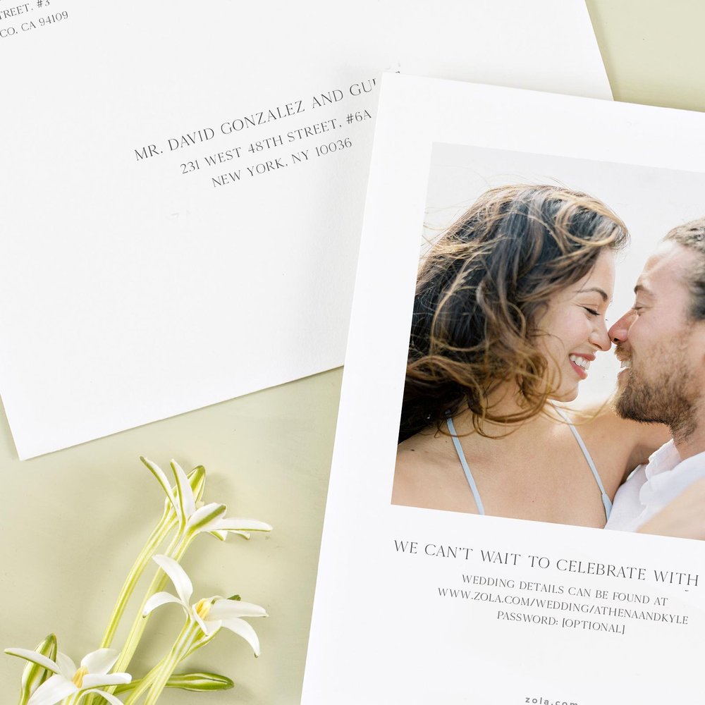 Anaheim Portrait | White | Zola Save The Dates