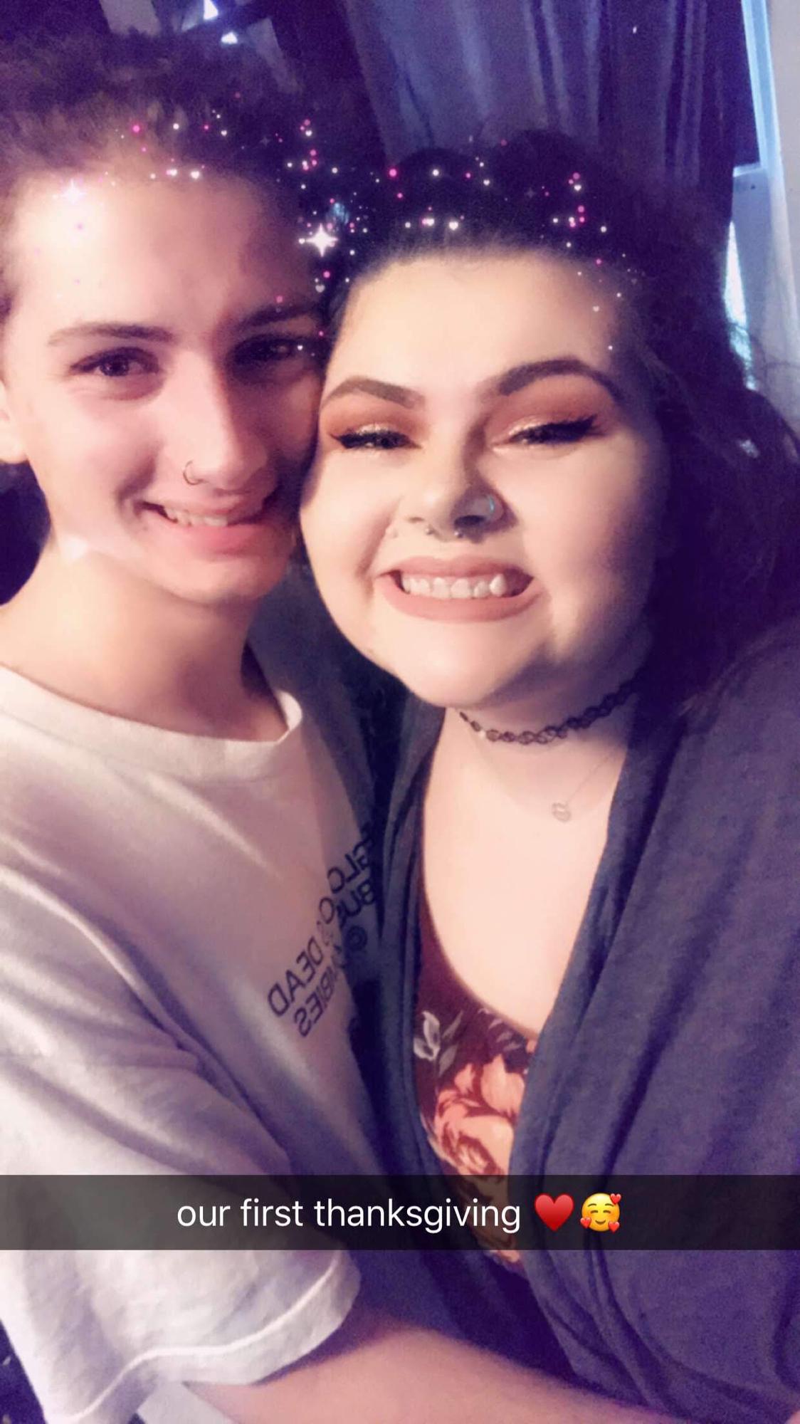 Our first Thanksgiving together.