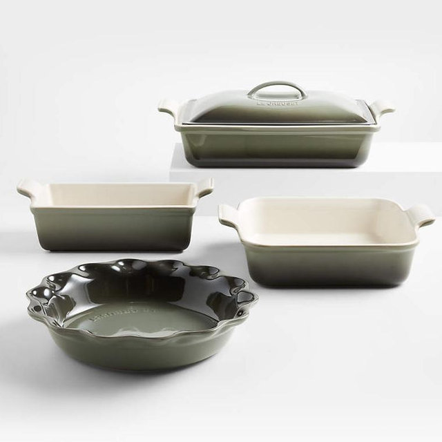 Le Creuset® Heritage 5-Piece Stoneware Bakeware Set - Color: Thyme