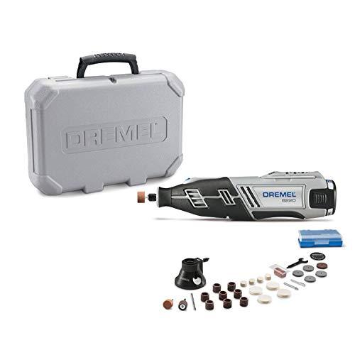 Dremel 8220-1/28 12-Volt Max Cordless Rotary Tool Kit- Engraver, Sander, and Polisher- Perfect for Cutting, Wood Carving, Engraving, Polishing, and Detail Sanding- 1 Attachment & 28 Accessories