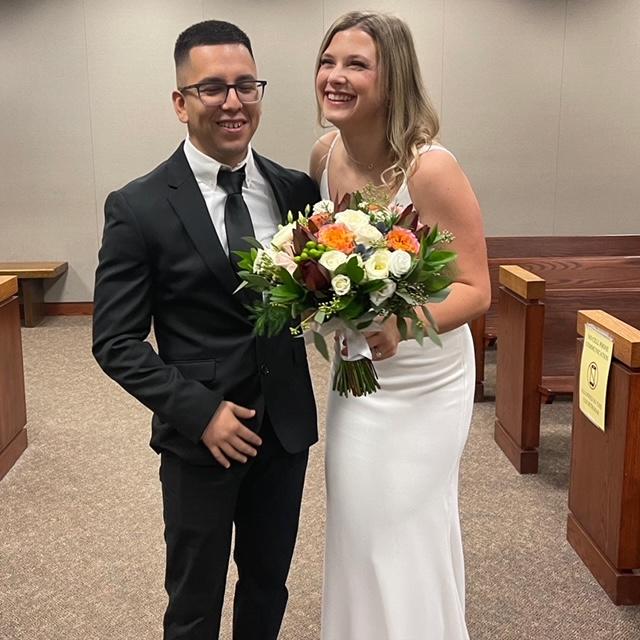 All smiles during our big day.