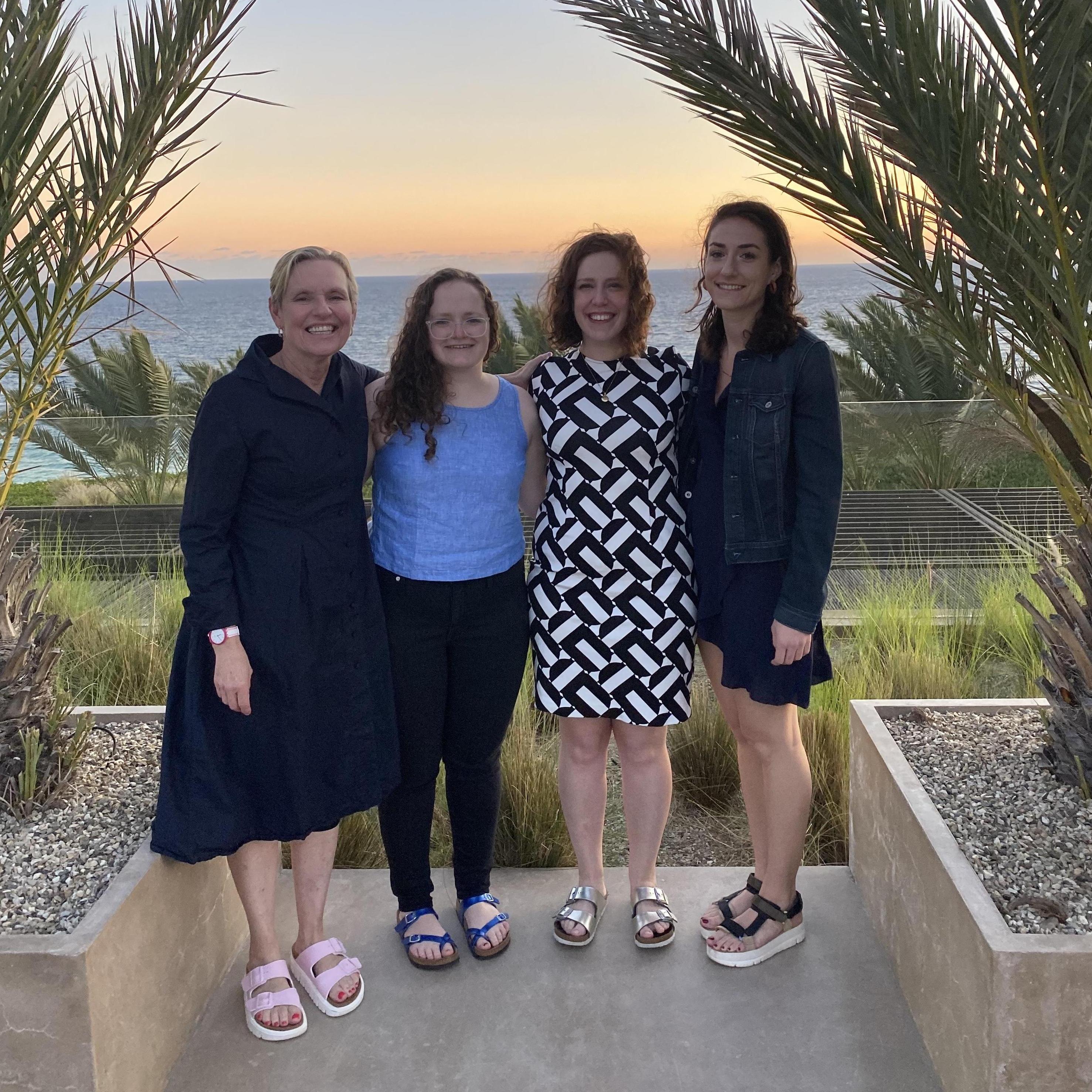 Kathy (Emma’s mom) and her sisters, Alice and Molly, in Cabo, Mexico! This was the last trip we took before the pandemic and so relaxing!