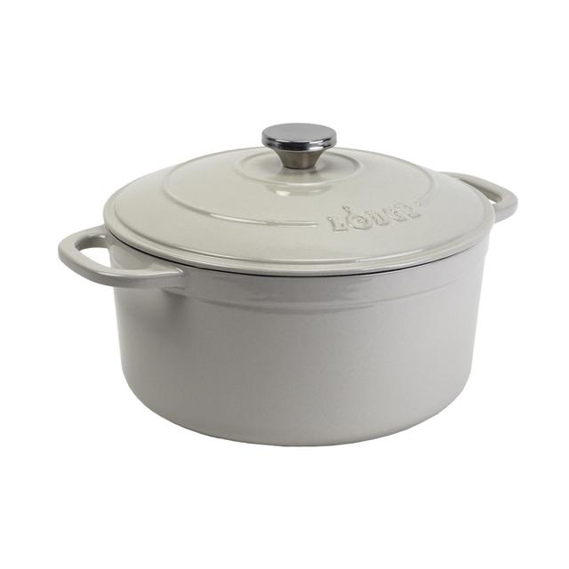 Lodge 4 Quart Enameled Cast Iron Dutch Oven Oyster