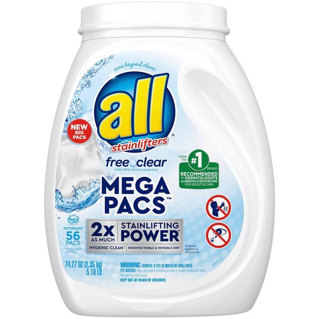 All Free Clear Mega Pacs - 74oz/56ct