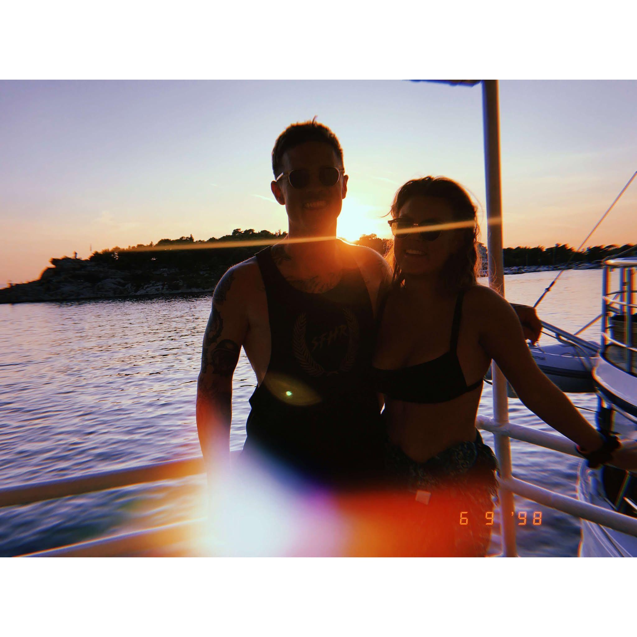 From our sail week. Jay asked Taihesha to take a photo so he could always remember the week he had