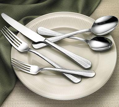 Jayden Textured Flatware, Set of 56