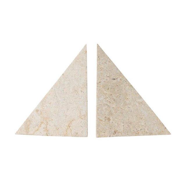 White Marble Bookends (Set of 2)
