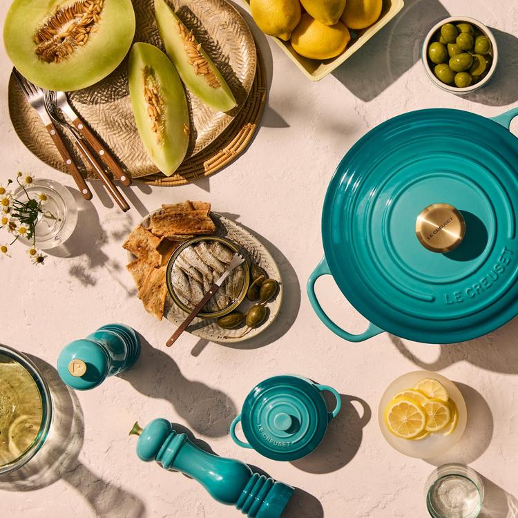 LE CREUSET ターコイズ ペッパーミル ソルトミルセット ルクルーゼ ミニ ソルト&ペッパーミルセット 12.5cm Le Creuset ル