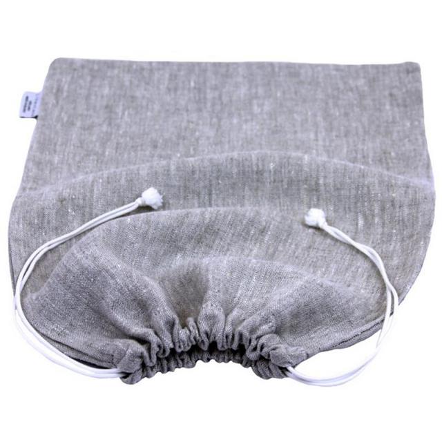 Linen Bread Bag – Medium Stonewashed – Natural
