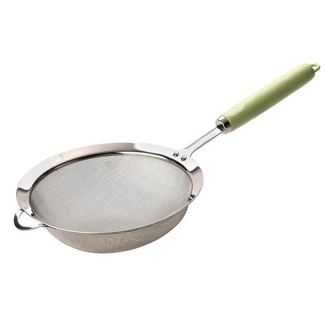 YENXIKU Stainless Steel Strainers Fine Mesh Sieve, Sifter for Baking, Metal Strainer, small Strainers and Colanders for Kitchen, Efficient Mesh Strainer, Durable Fine Mesh Strainer (DIA 7.1")