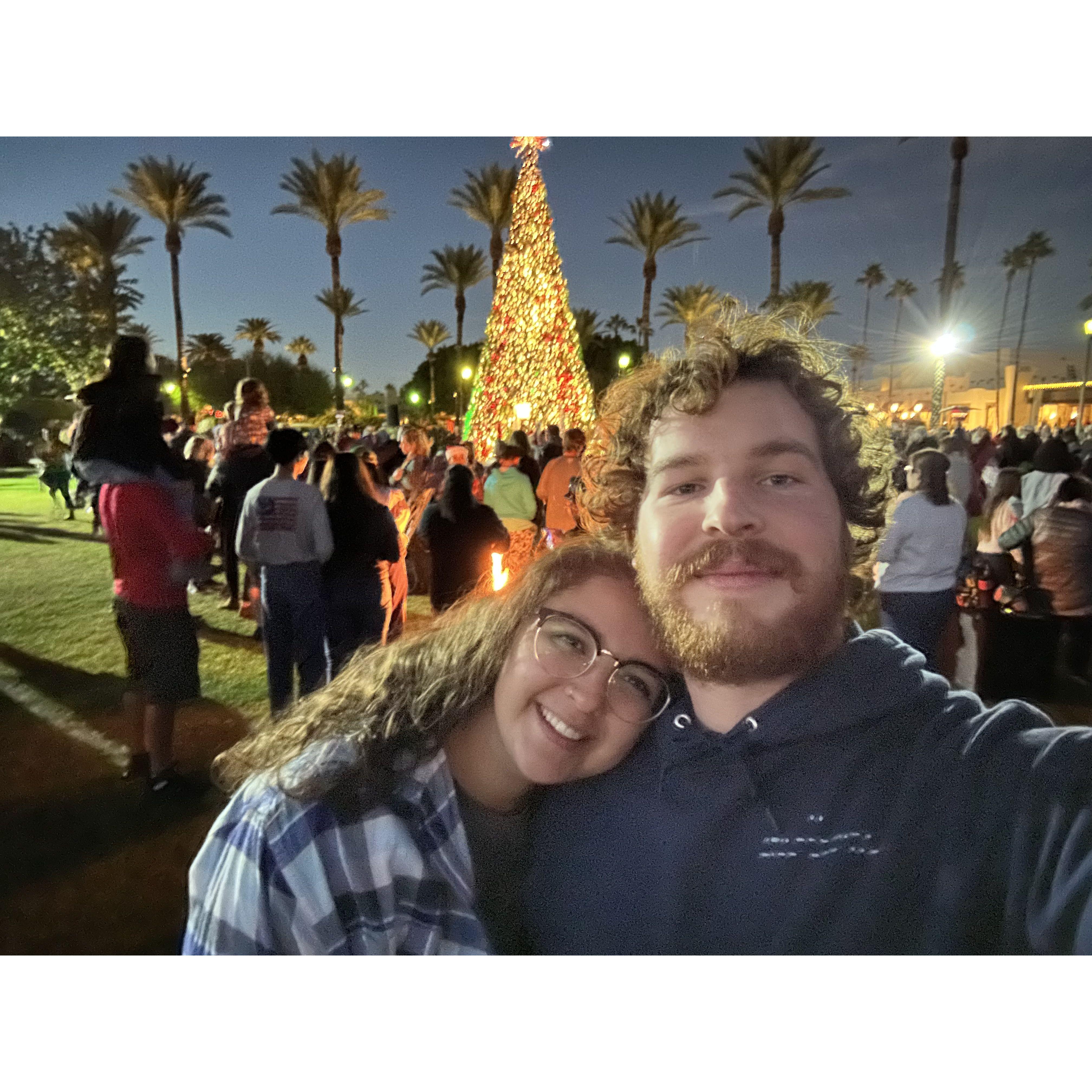 Our first Christmas tree lighting