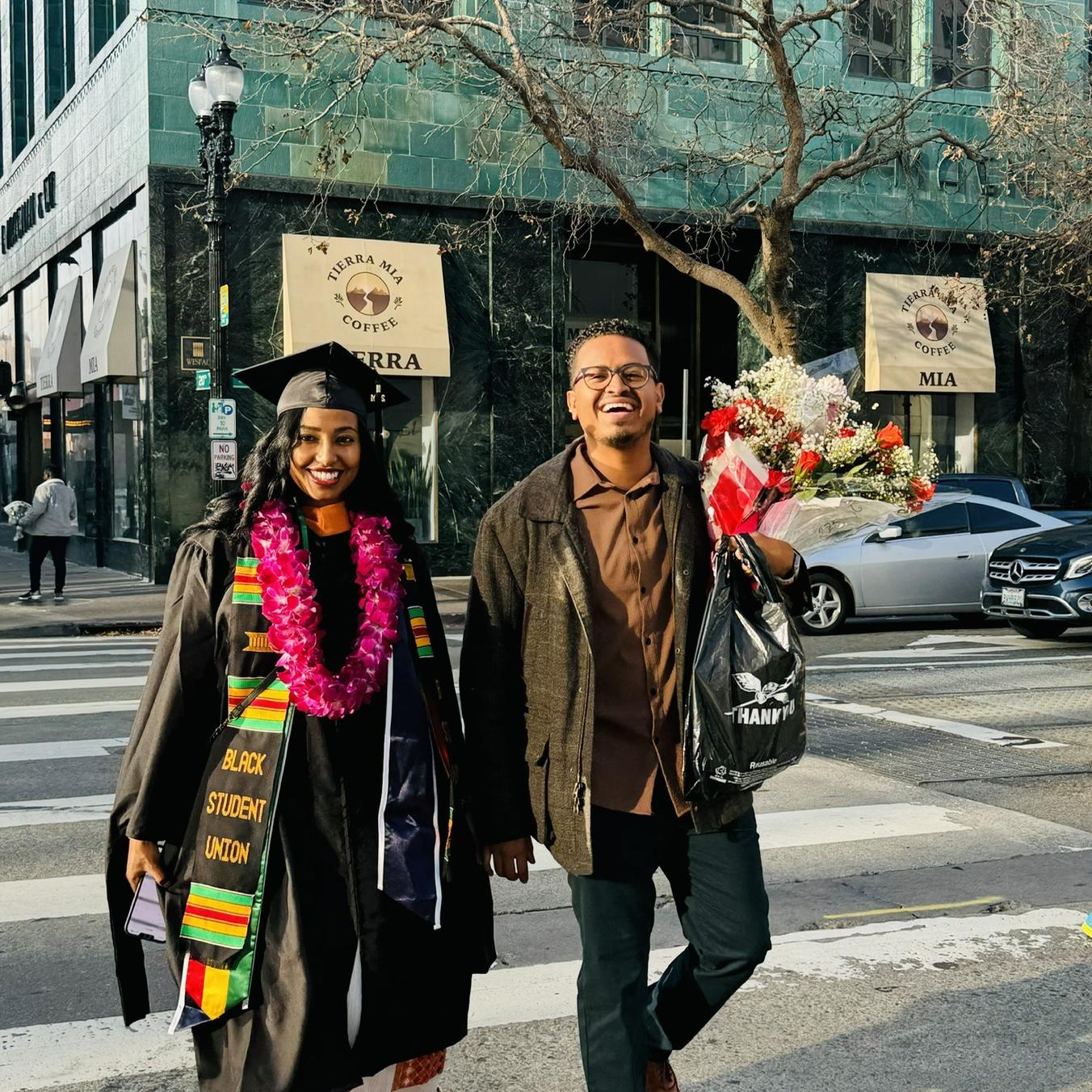 Graduated!
Mussie is just relieved he doesn’t have to deal with my stress and meltdowns anymore!