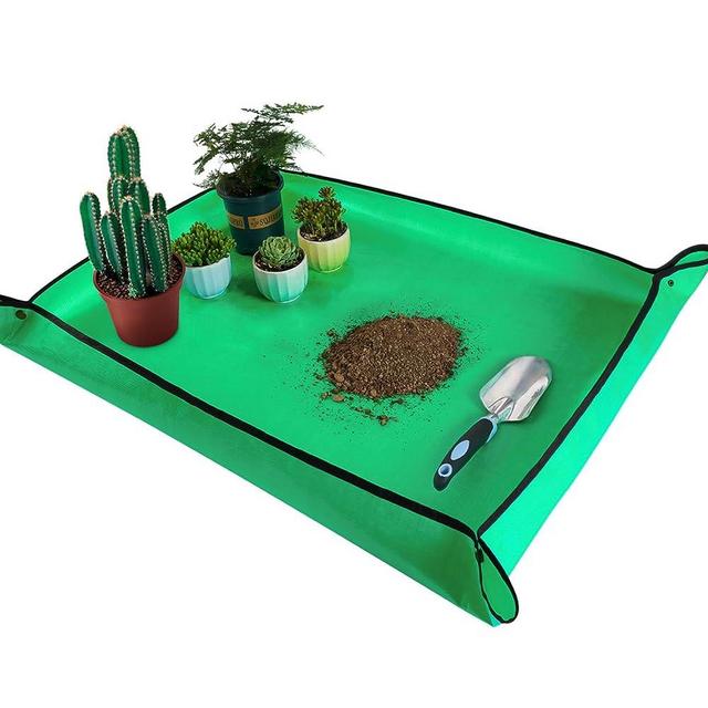 39" x 31" Large Repotting Mat for Indoor Plants Transplanting Control Mess Table Top Gardener Portable Potting Tray Succulent Potting Garden Mat Gardening Gifts for Women Plant Lady Gifts